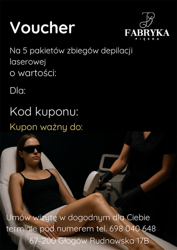 depilacja 5 pakietów depilacja laserowa