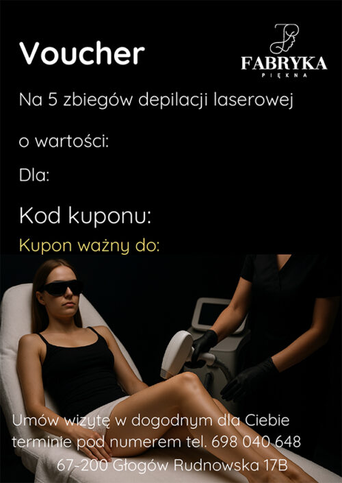 depilacja 5 zabiegów depilacja laserowa