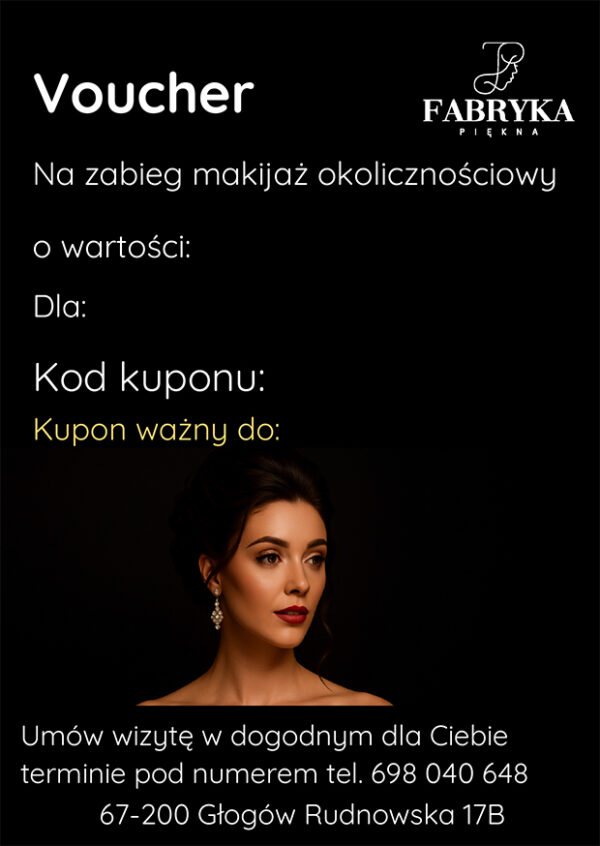 makijaż okolicznościowy voucher makijaż okolicznościowy